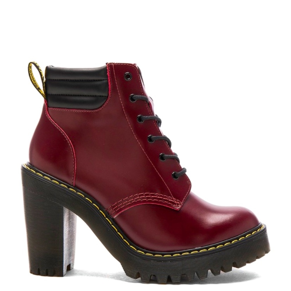 Persephone 6-Eye Padded Collar Boot in Shiraz